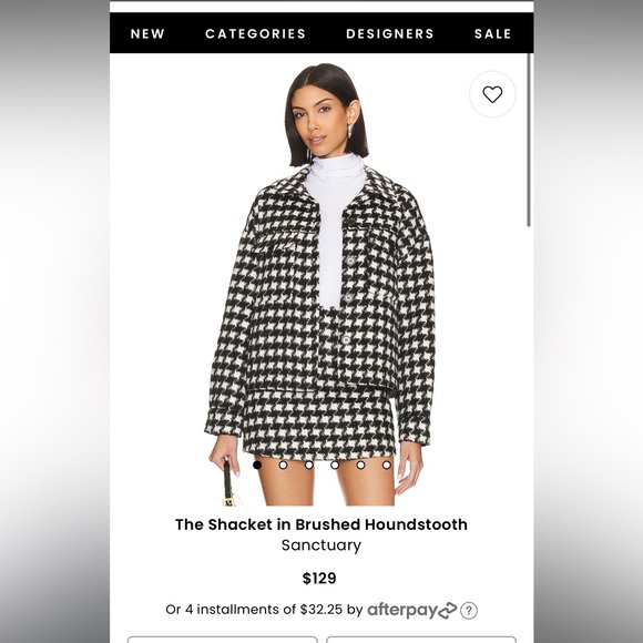 Houndstooth Cropped Jacket - Picture 3 of 3